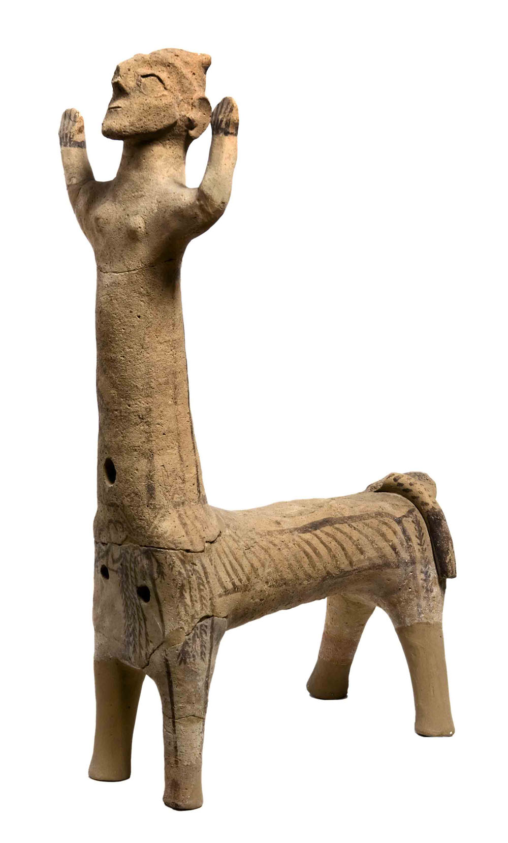 "ANCIENT CYPRUS: Cultures in Dialogue"-Centaur figurine, ca. 800-700 BC 
