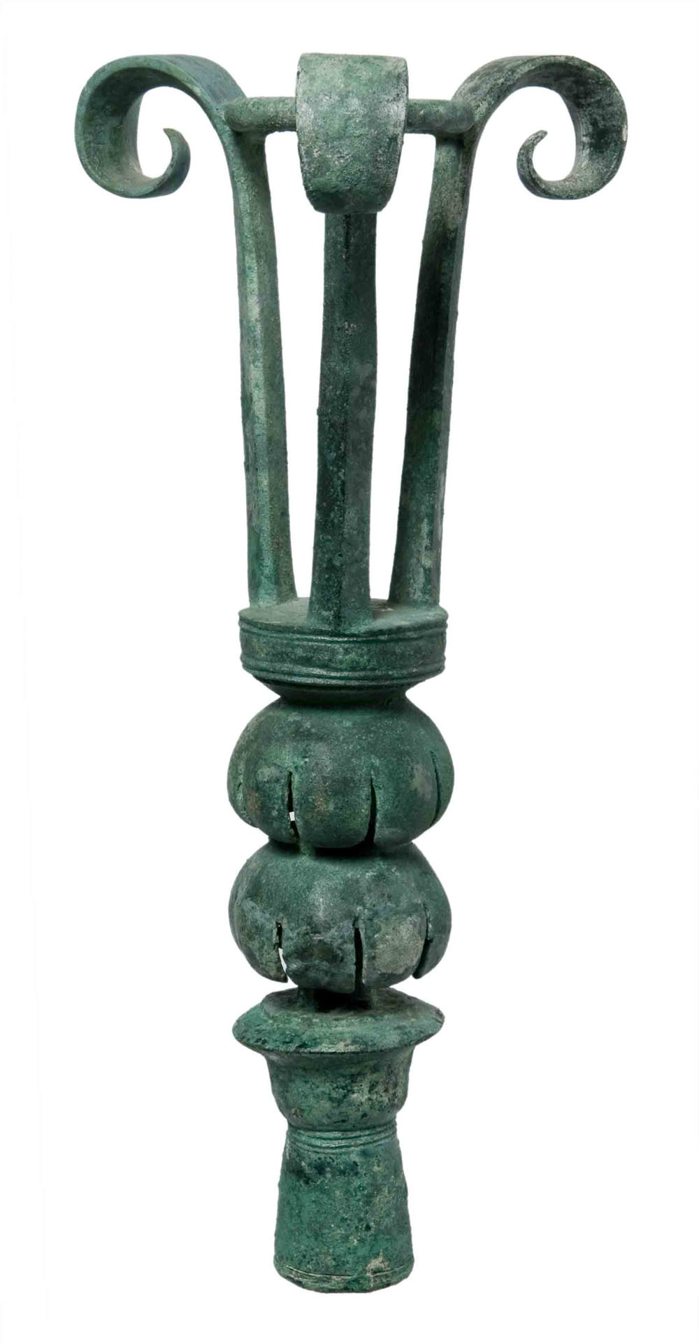 "ANCIENT CYPRUS: Cultures in Dialogue"- Bronze lamp stand, 750-600 BC, 
