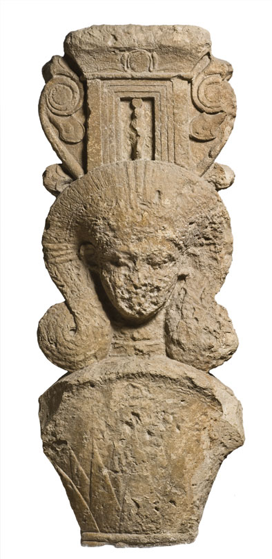 Έκθεση: "ΑΡΧΑΙΑ ΚΥΠΡΟΣ: Διάλογοι Πολιτισμών" -  Αθωρική στήλη, περ. 500 π.Χ.